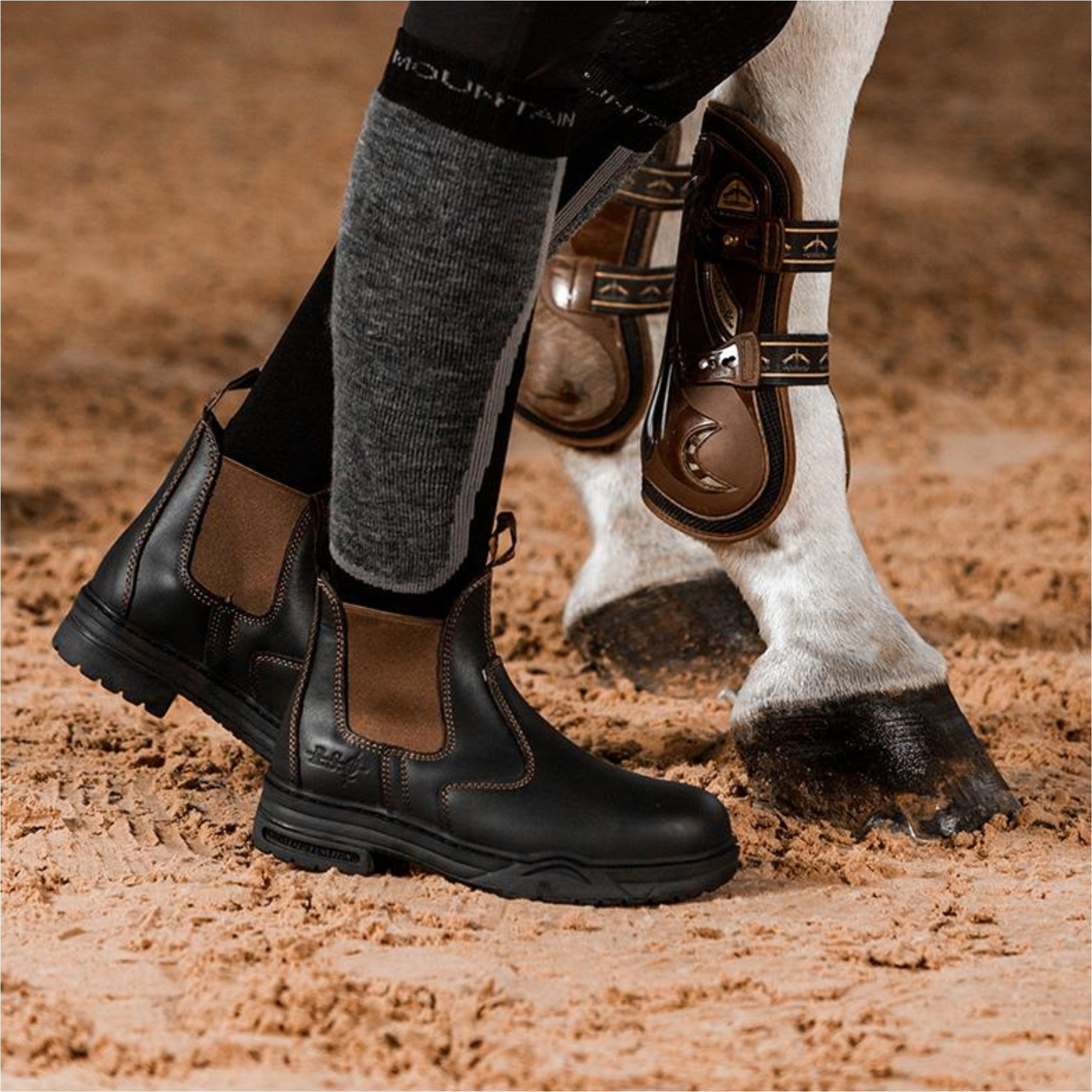 Mountain Horse Protective Bottes Jodhpur Brun